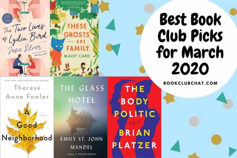 best book club books march 2020 - book club chat