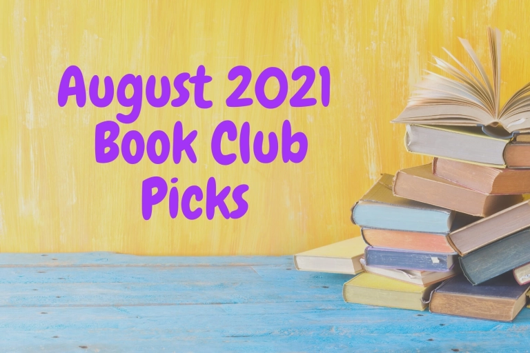Featured Image for August 2021 book club picks