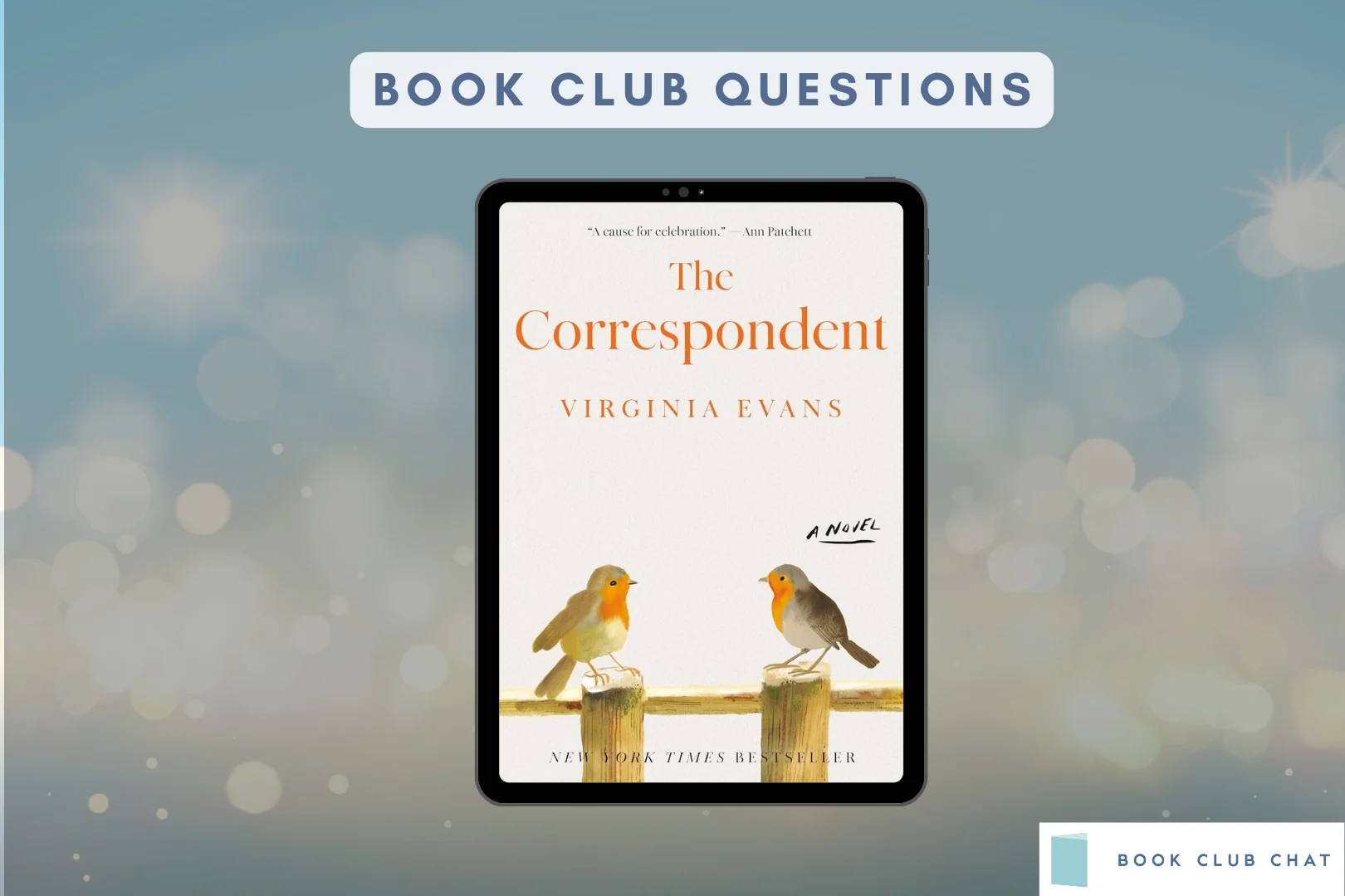 Book Club Questions for The Correspondent by Virginia Evans